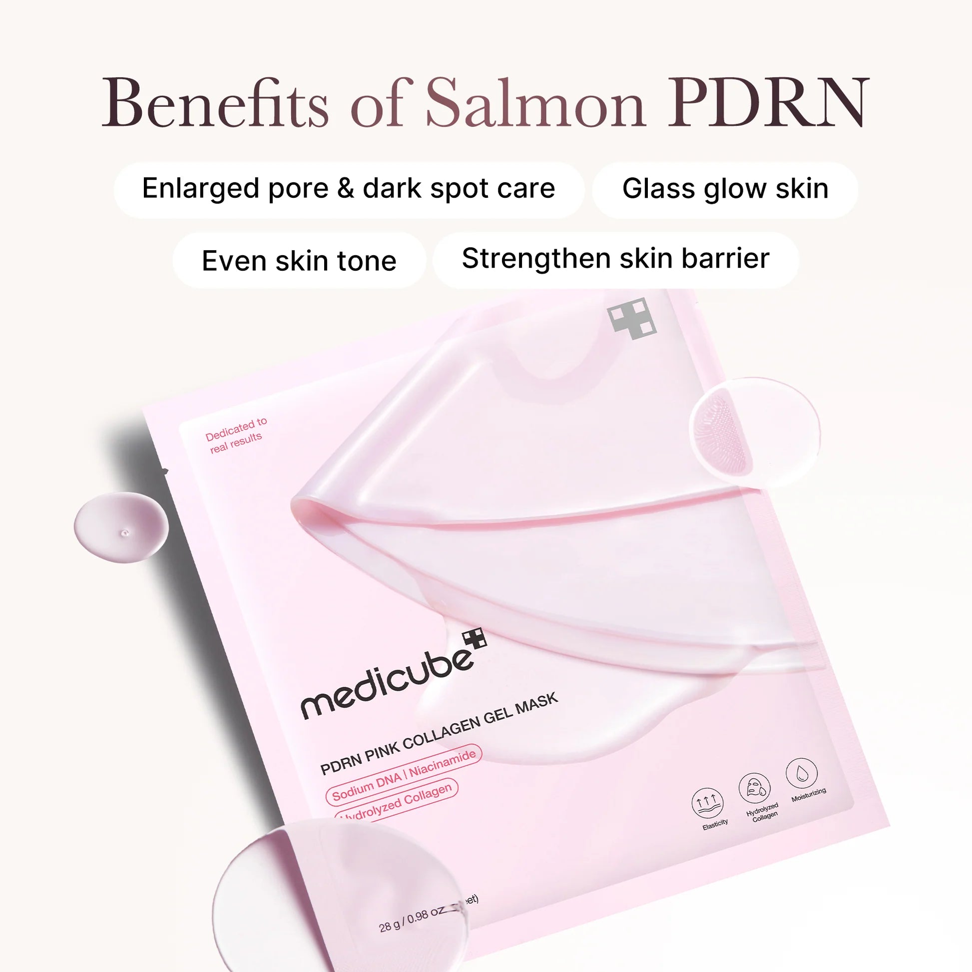 MEDICUBE Pink PDRN Gel Mask 4ea